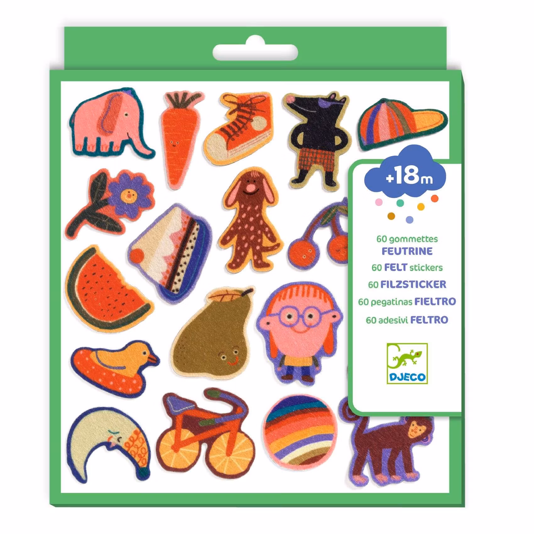60st Felt klistermärken - The Silly Ones! (Fraktfritt)