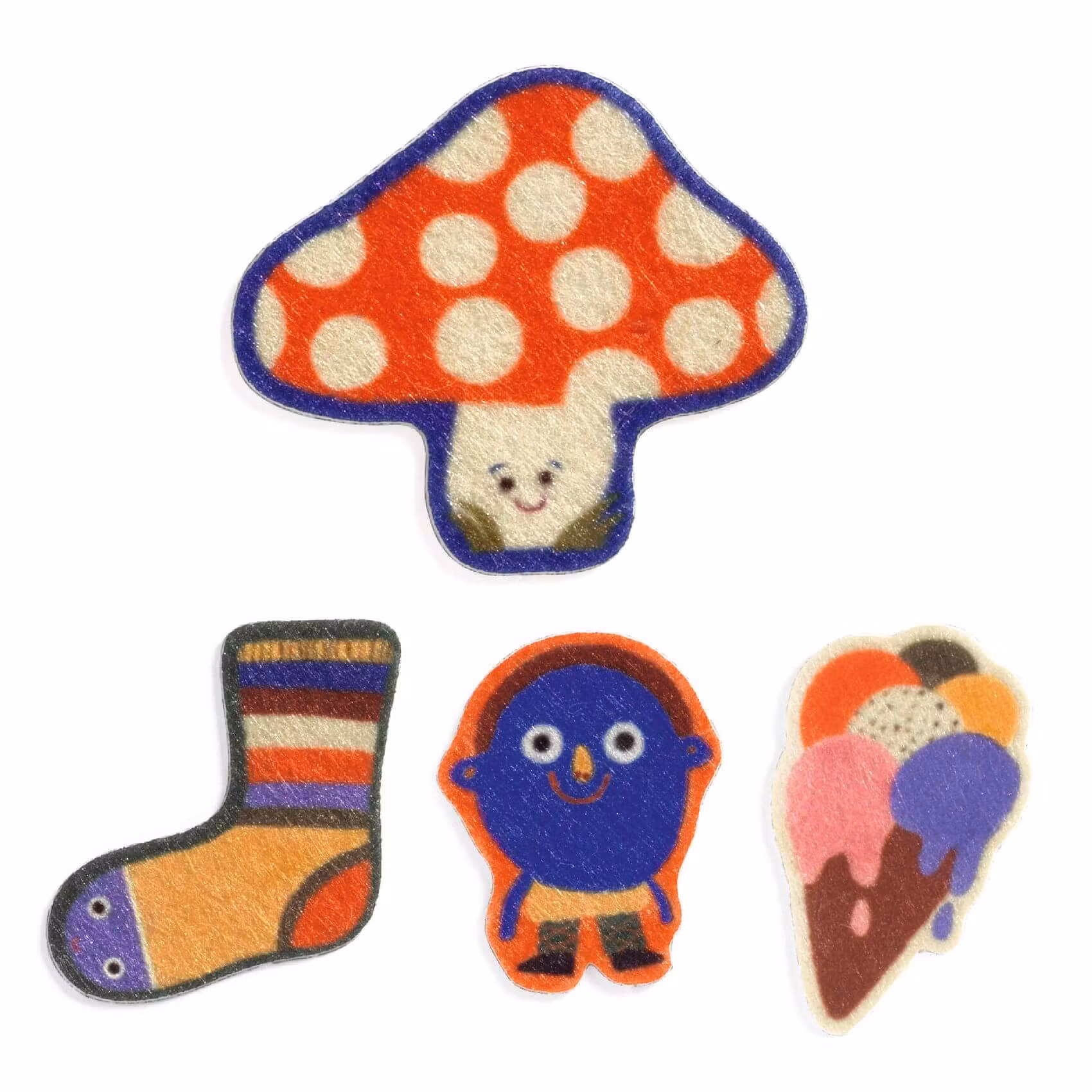 60st Felt klistermärken - The Silly Ones! (Fraktfritt)