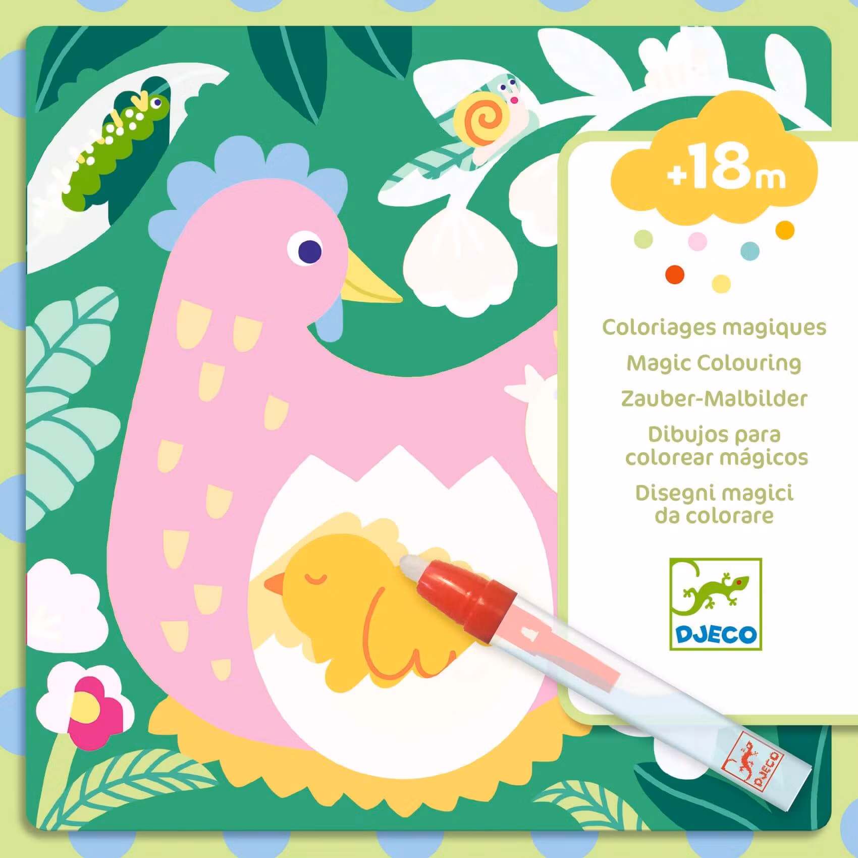 Måla med vatten - Trädgårdsdjur