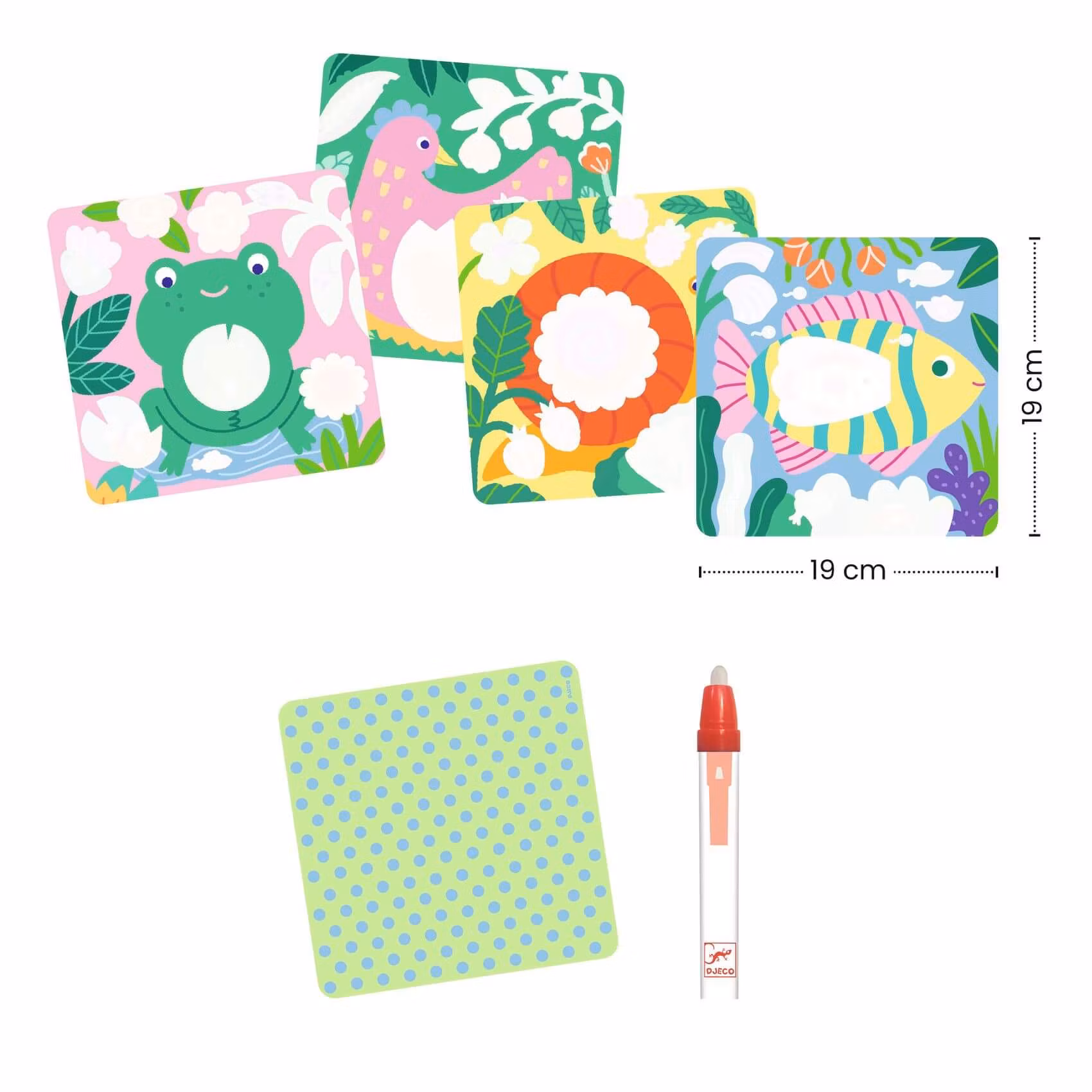 Måla med vatten - Trädgårdsdjur