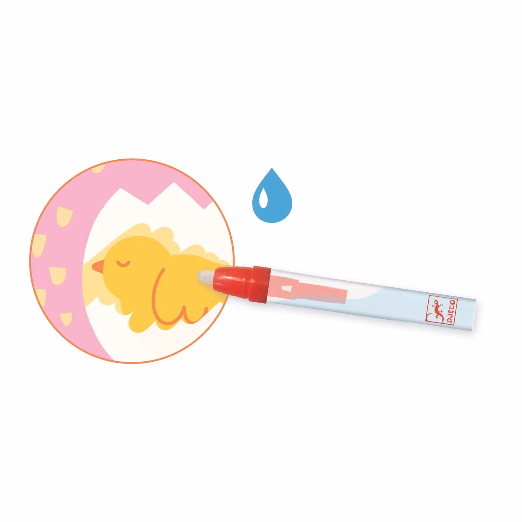 Måla med vatten - Trädgårdsdjur