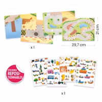 Vikbara klistermärken - Fordon