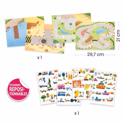 Vikbara klistermärken - Fordon