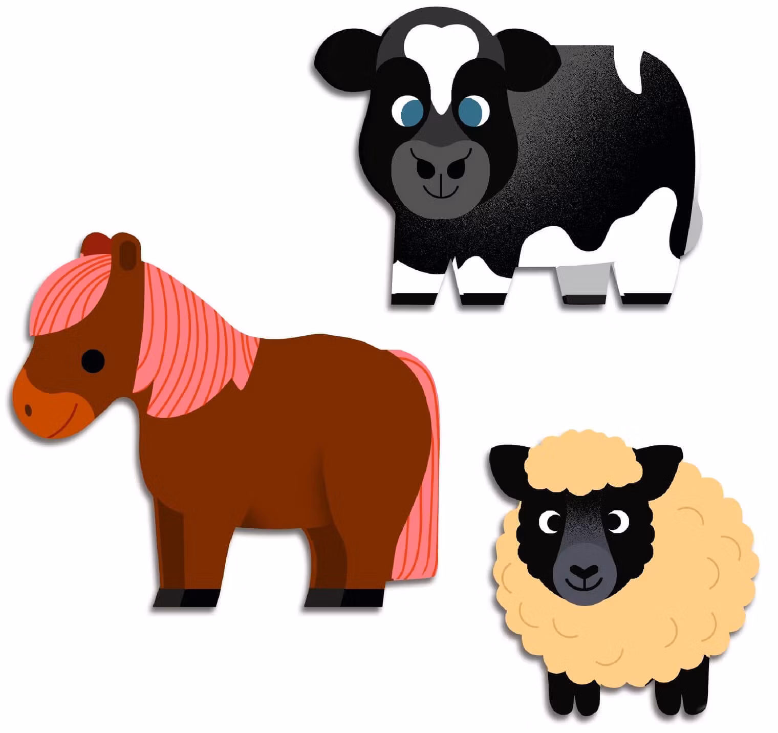 Klistermärken - Farmdjur från Djeco