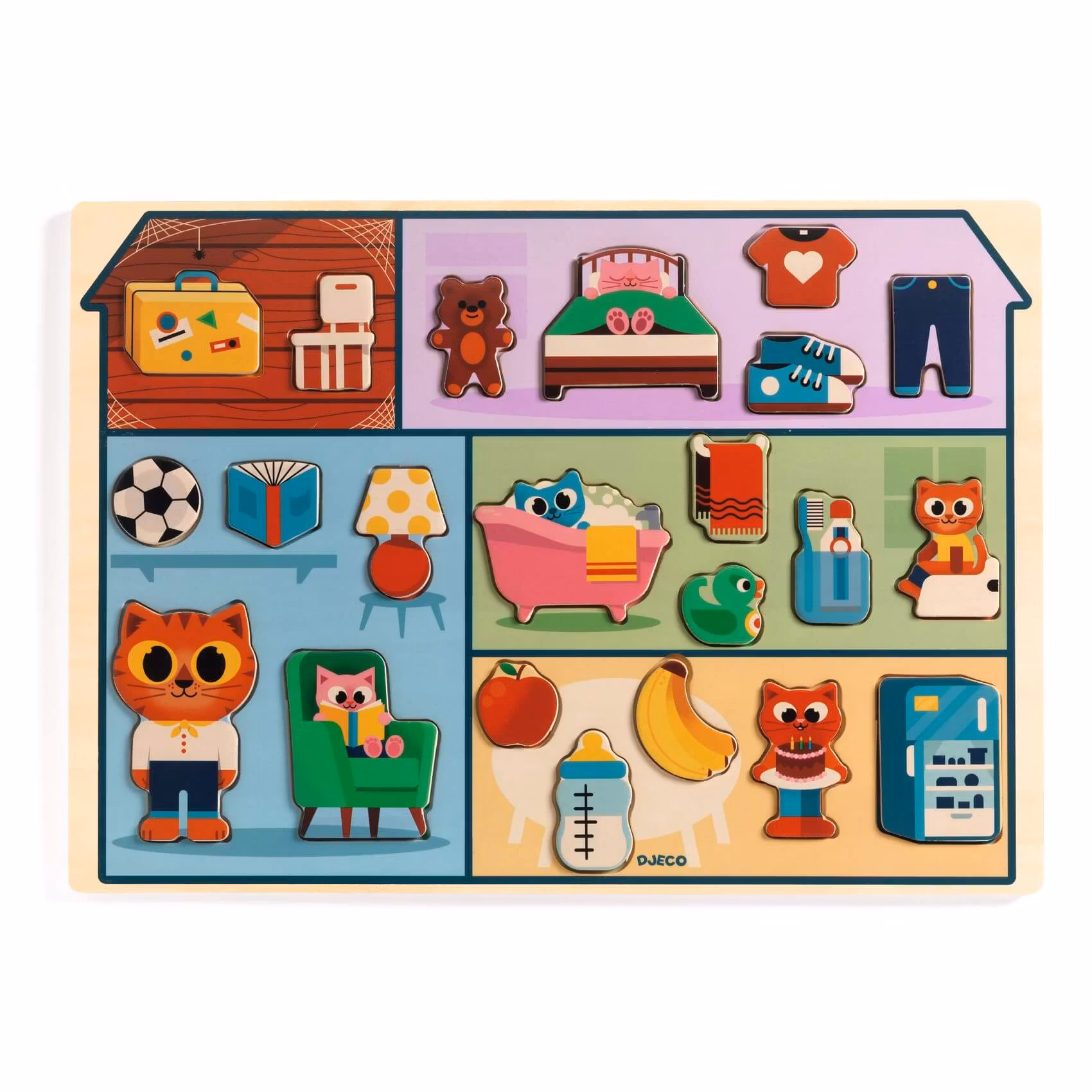 Pussel-  Lär dig om hemmet (22 bitar)