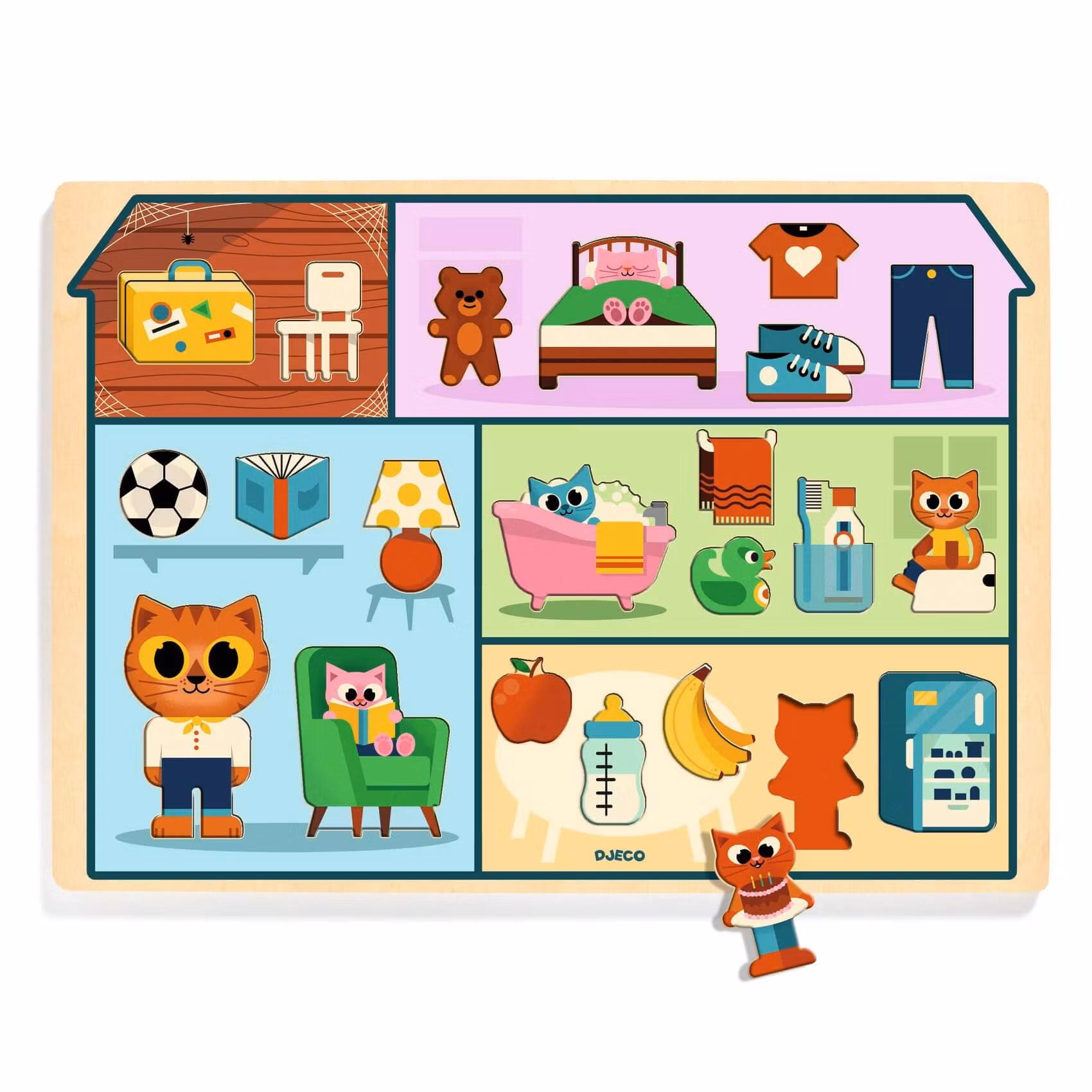 Pussel-  Lär dig om hemmet (22 bitar)