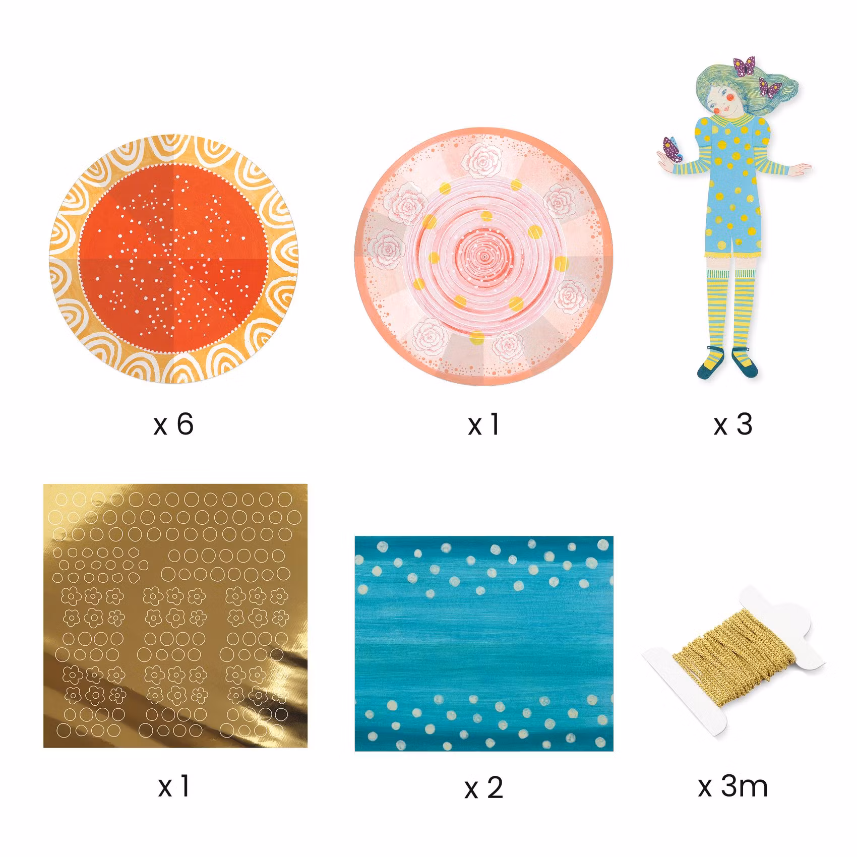 Flickornas klänningar - Vik vackra kläder av papper