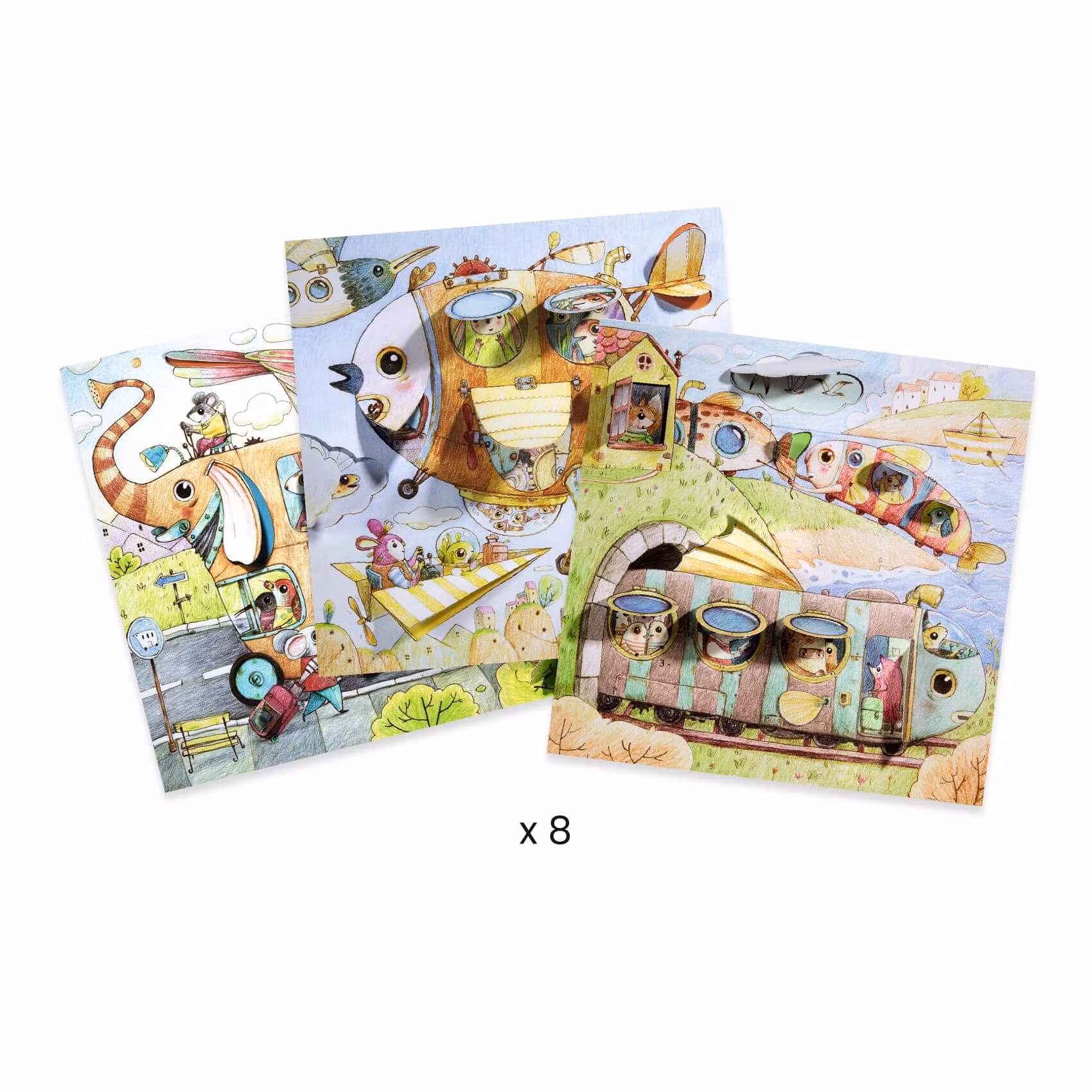 Malo's Trip - FSC MIX - 3D Färglägg från Djeco