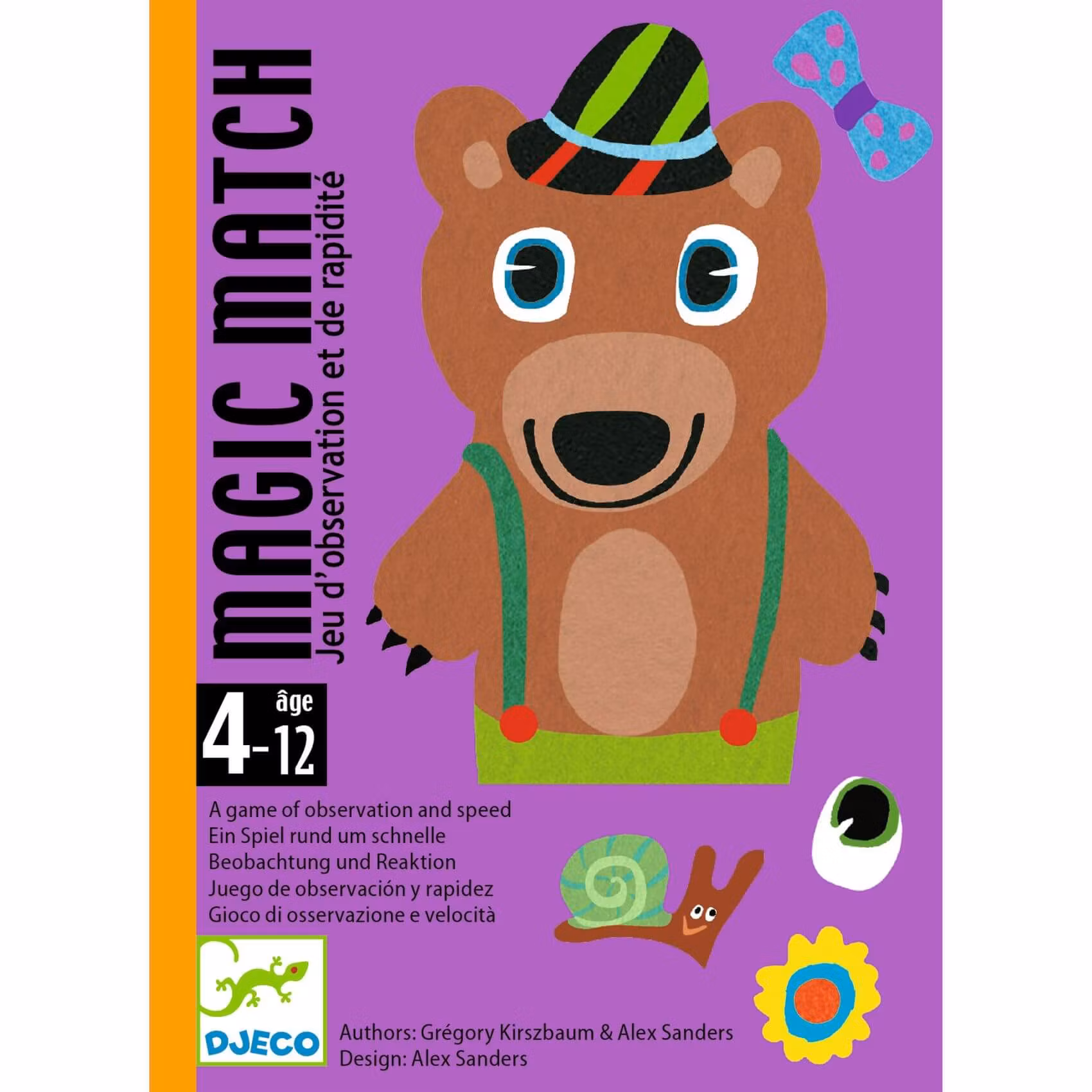 Magic Match - Kortspel där man matchar ansikten med rätt djur från Djeco