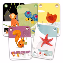 Kortspel - Djuren i naturen (variant på Löjliga familjen)