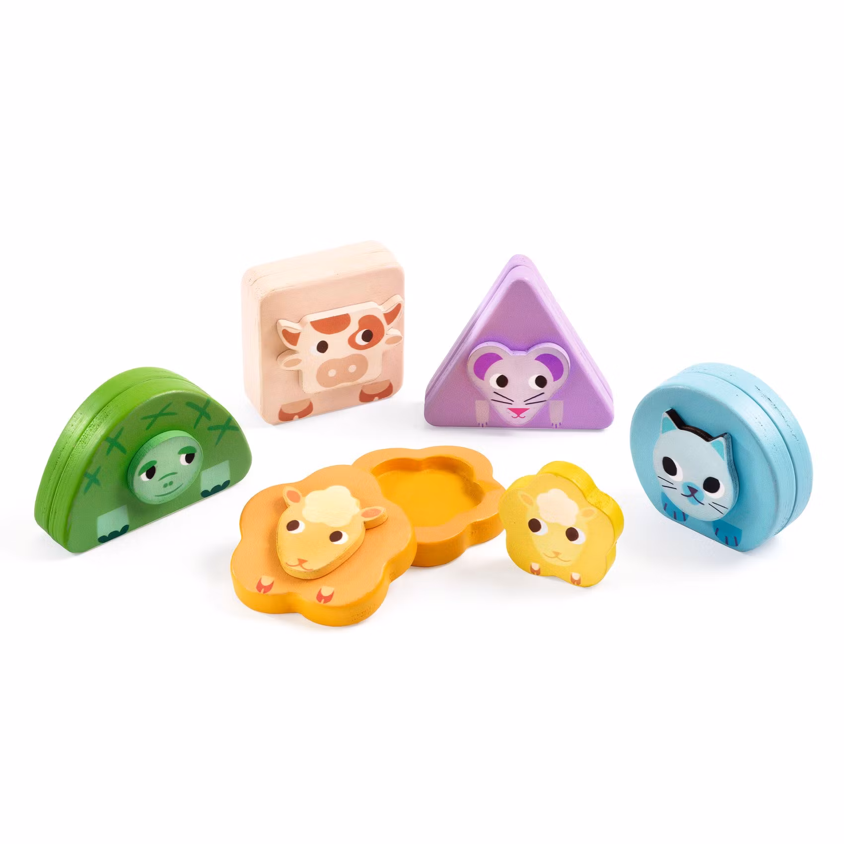 Pussel för de minsta - Tre små pussel - Bondgårdsdjur (från 1 år)