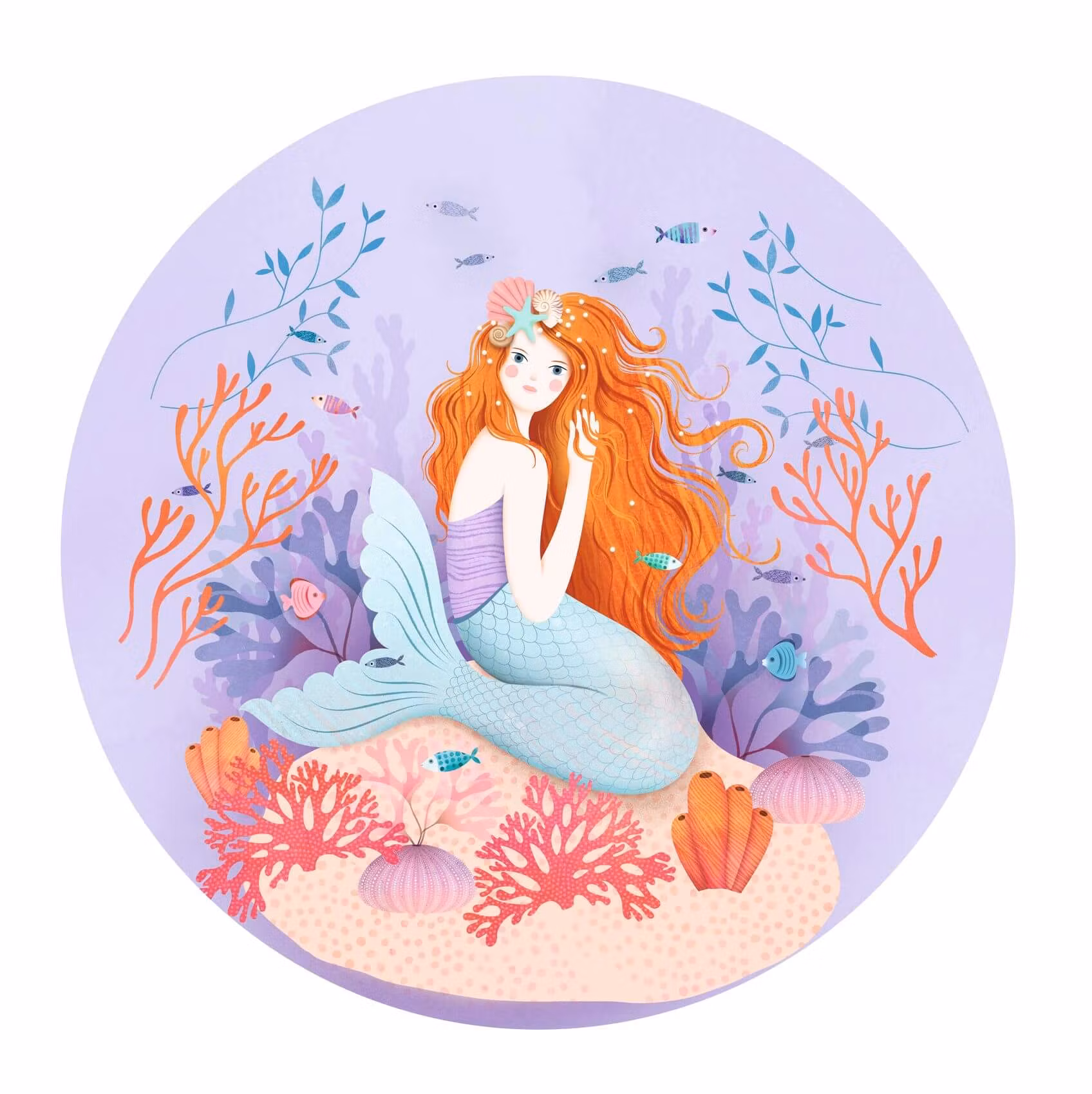 Speldosa och smyckeskrin - Förtrollad sjöjungfru