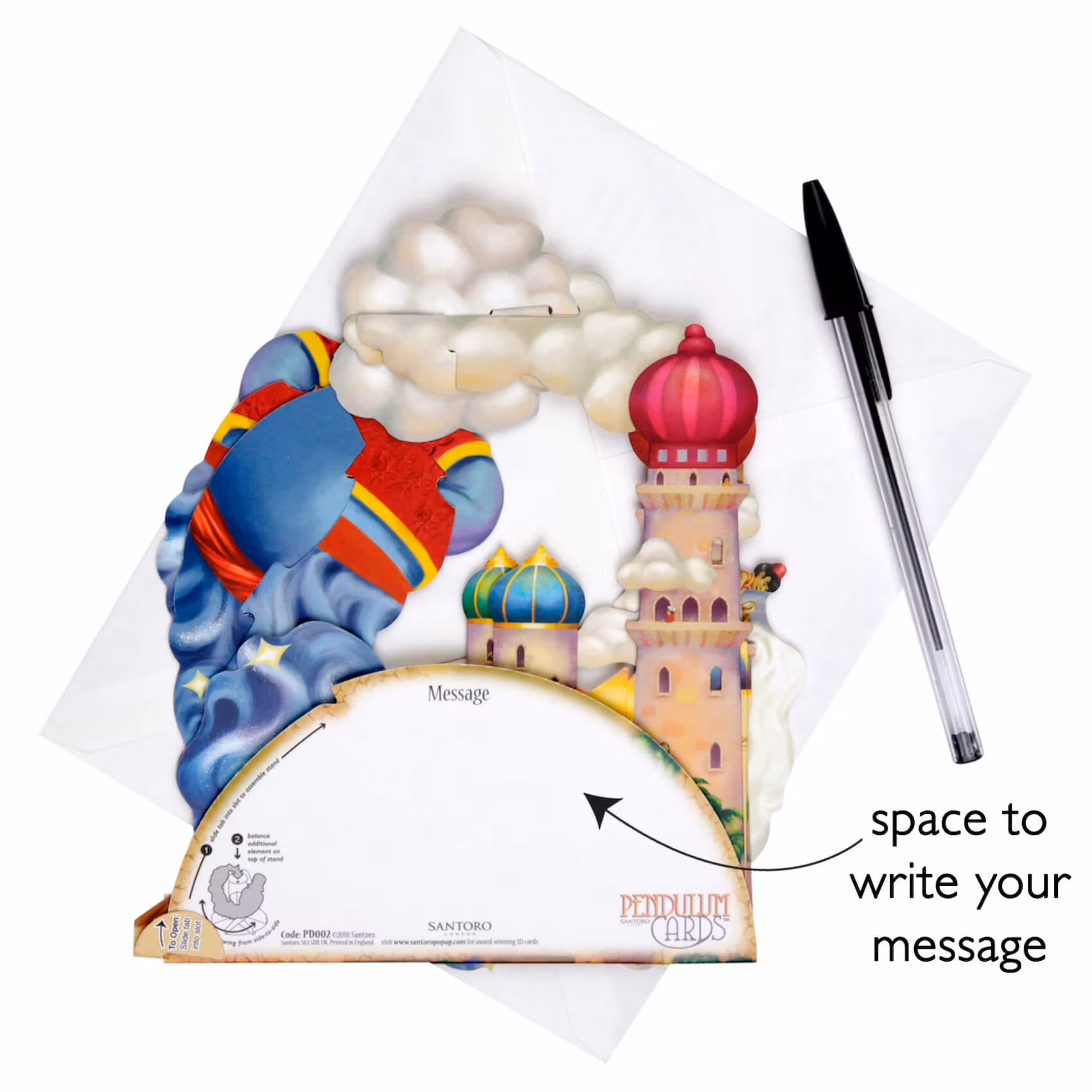 Magiskt gratulationskort - Aladin (Fraktfritt)