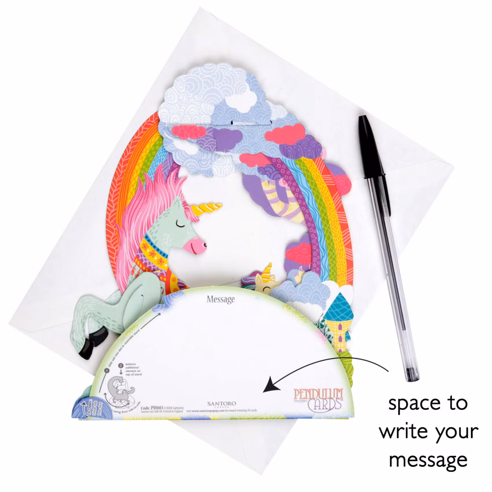 Magiska gratulationskort - Enhörningar (Fraktfritt)