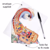 Magiskt gratulationskort - Berg- och dalbanan (Fraktfritt)