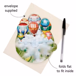 Magiska gratulationskort - Varmluftsballonger (Fraktfritt)