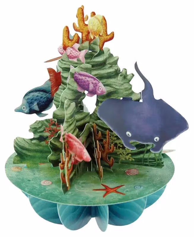 Magiska gratulationskort - Havslivet (Fraktfritt)