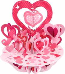 Magiska gratulationskort - Hjärtan (Fraktfritt)