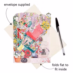 Magiskt gratulationskort - Blomsterbutiken (Fraktfritt)