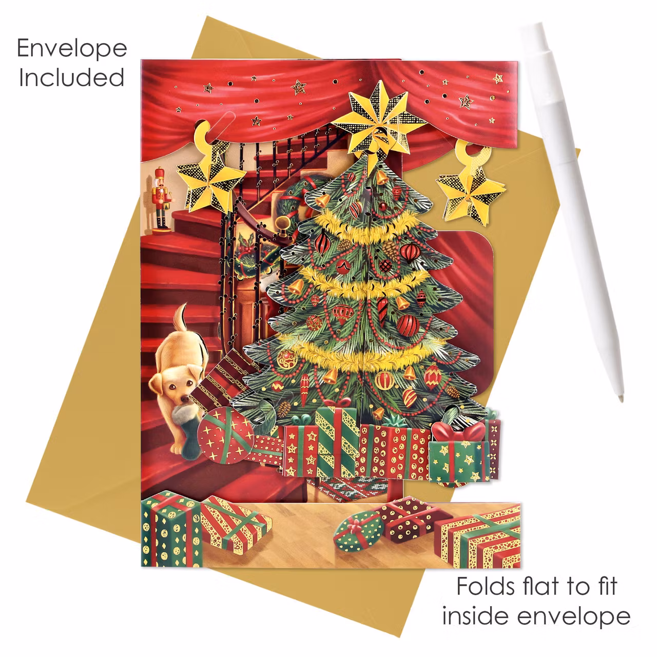 Magiskt gratulationskort - Julgran (Fraktfritt)