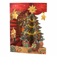 Magiskt julkort - Julgranen (Fraktfritt)