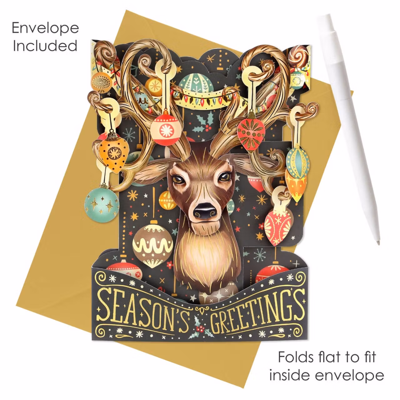 Magiskt gratulationskort - Ren (Fraktfritt)