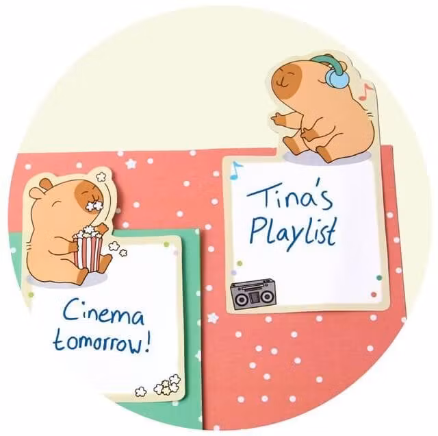 Sticky notes - Capybara Happy Life