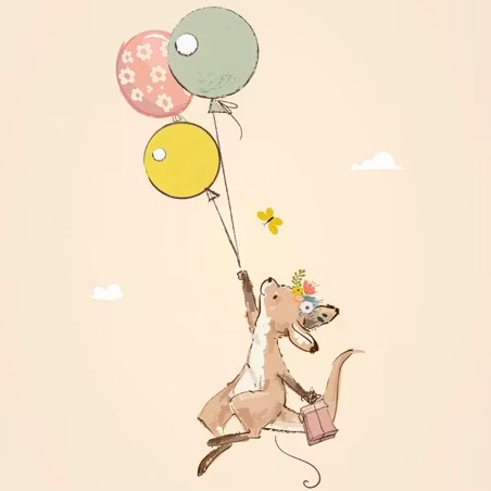 Enkelt Kort - Svävande känguru (Fraktfritt)