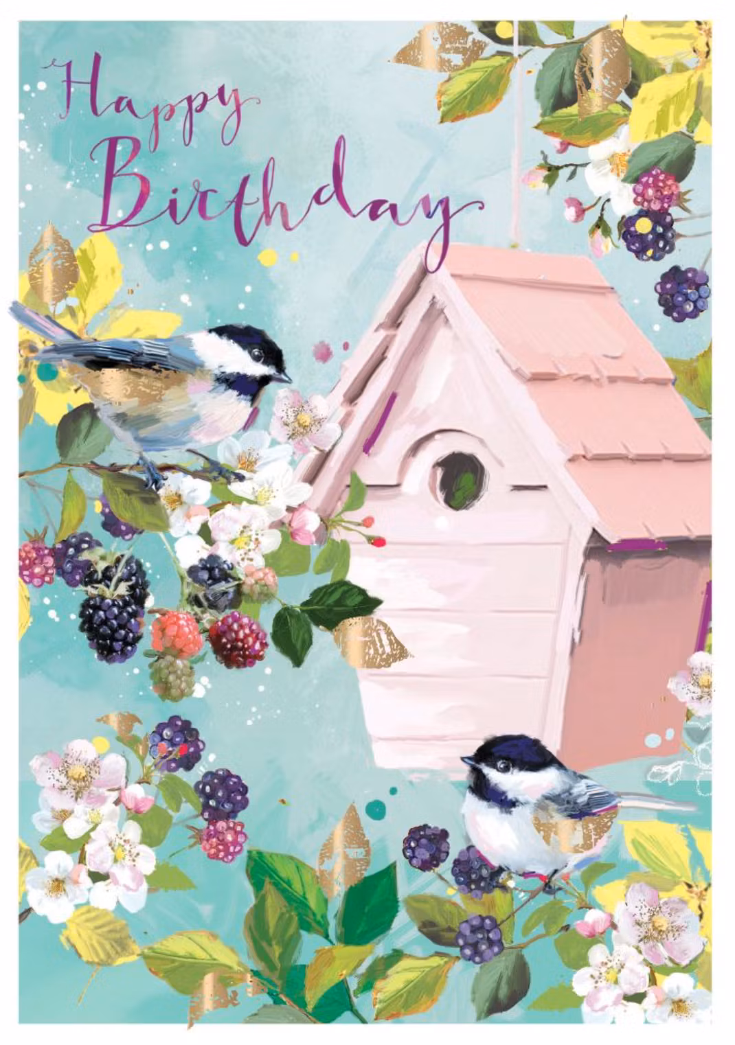 Kort med kuvert - Grattis från fågelholken (Fraktfritt)