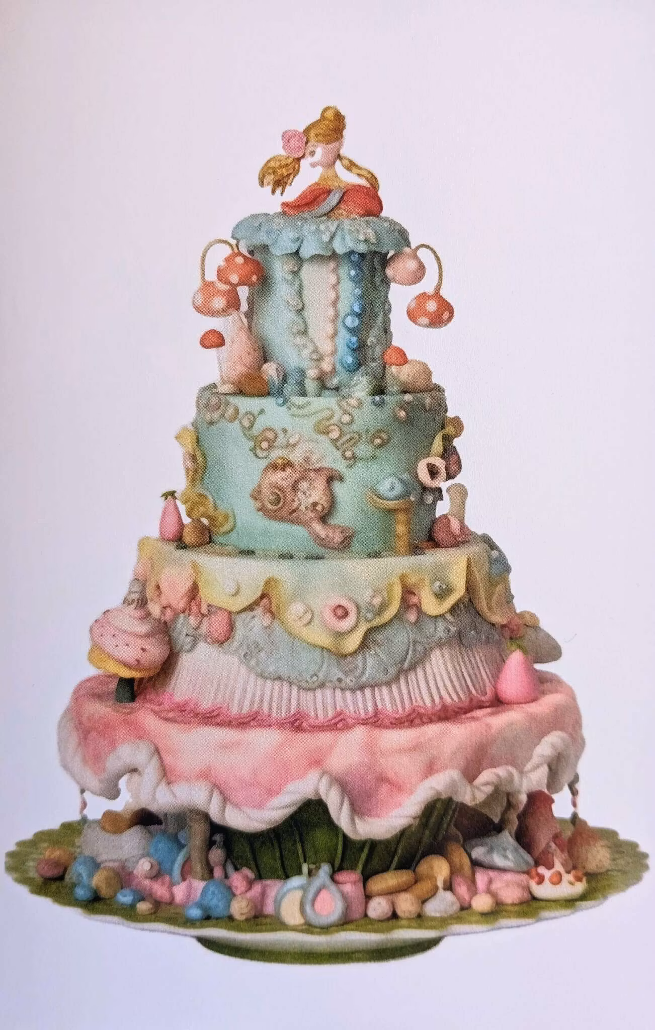 Dubbelt kort med kuvert - Färggrannaste tårtan (Fraktfritt)