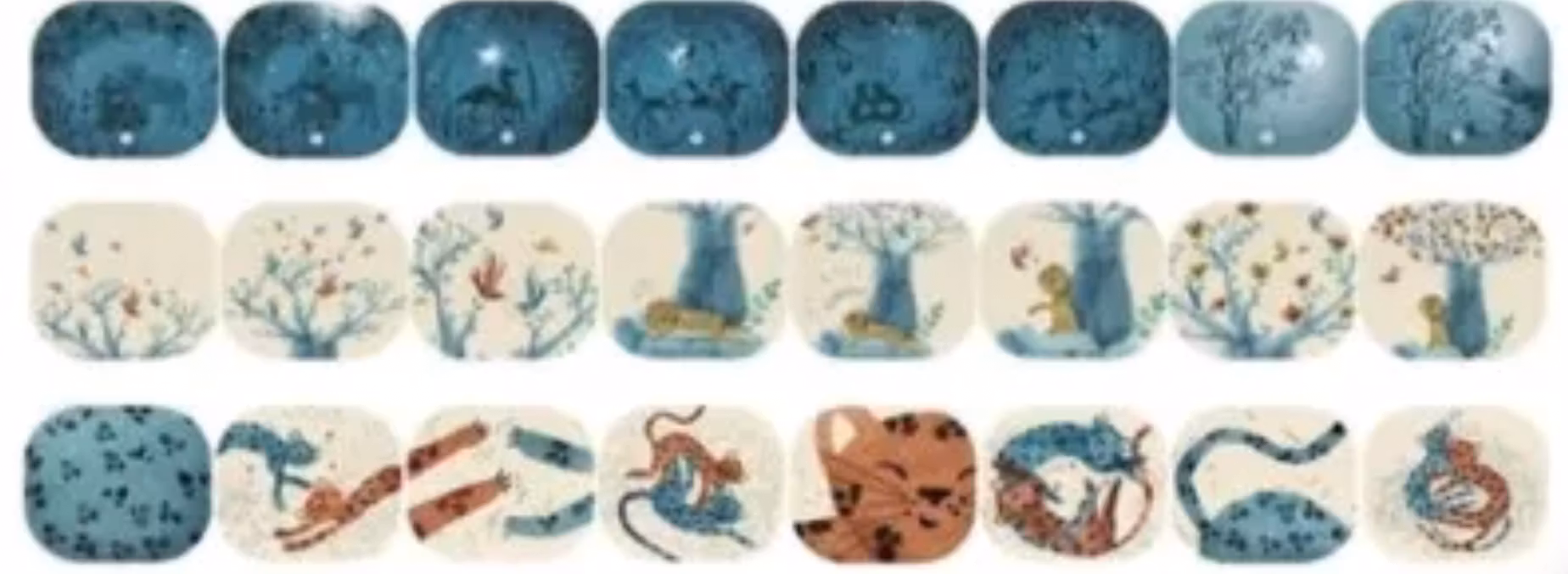 Ficklampa med berättelser 'De tre vännerna' från Moulin Roty