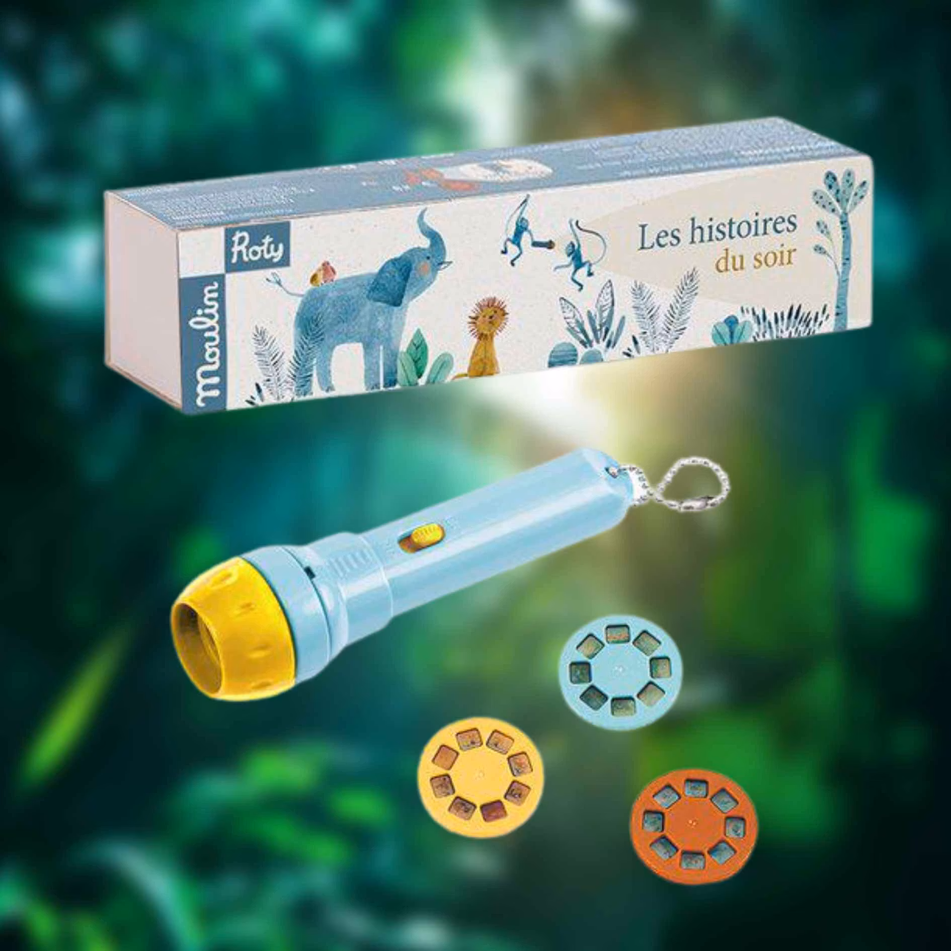 Ficklampa med berättelser 'De tre vännerna' från Moulin Roty