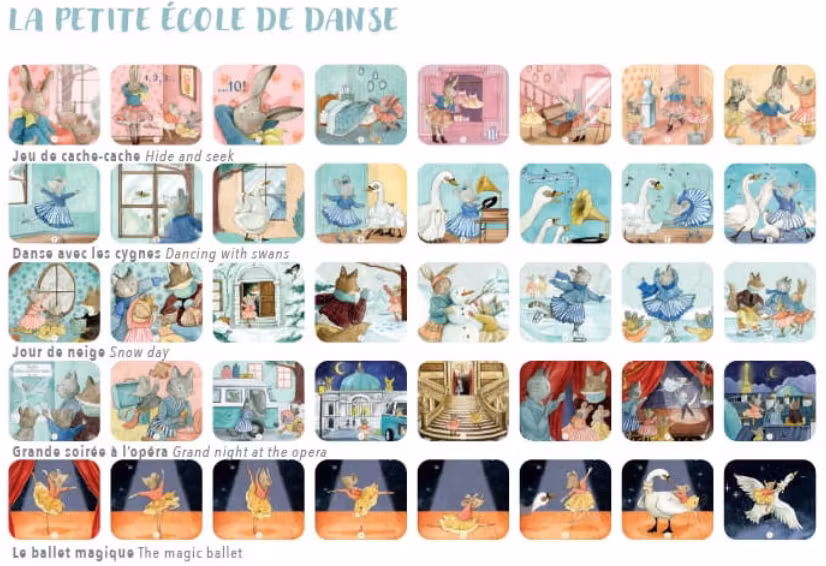 Sagoficklampa i vacker sagobok - 5 bildrullar medföljer