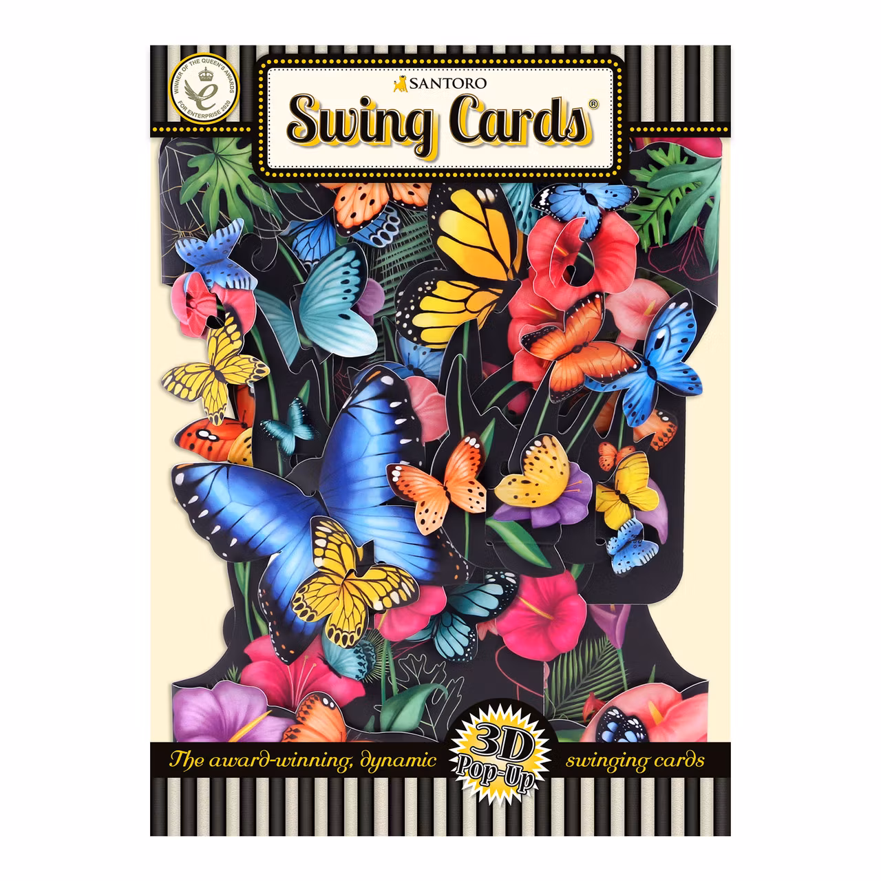 Magiskt gratulationskort - Fjärilar (Fraktfritt)