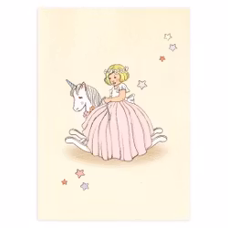 Enkelt Kort - Belle & Boo - Den gungande enhörningen (Fraktfritt)