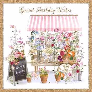Dubbelt kort med kuvert - Blombordet (Fraktfritt)