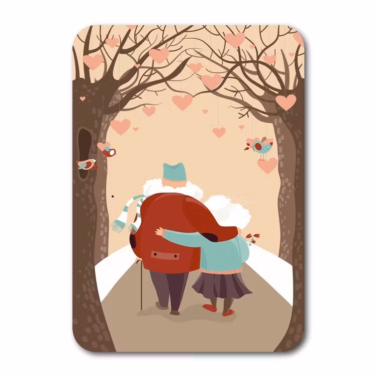 Enkelt Kort - Gammal kärlek (Fraktfritt)