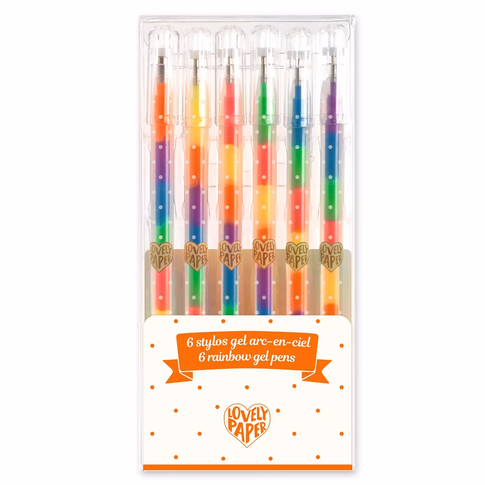 Gelépennor som byter färg (6 pennor)