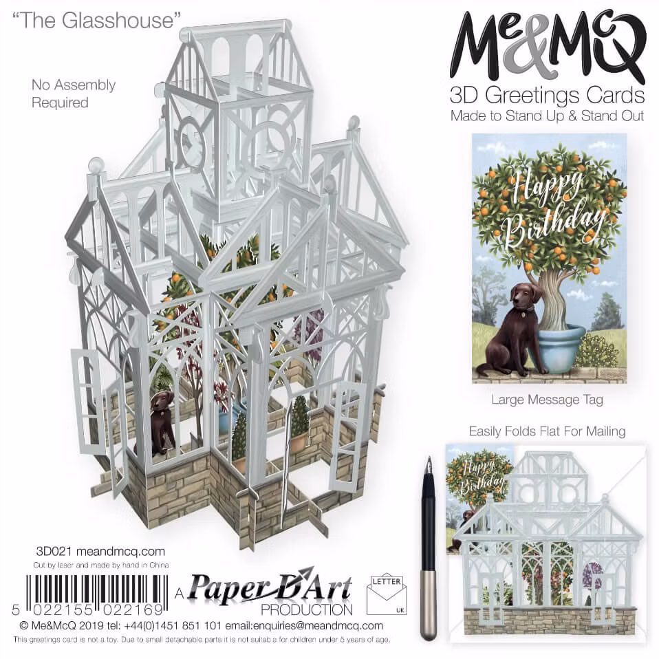 Magiskt gratulationskort - Glashuset (Fraktfritt)