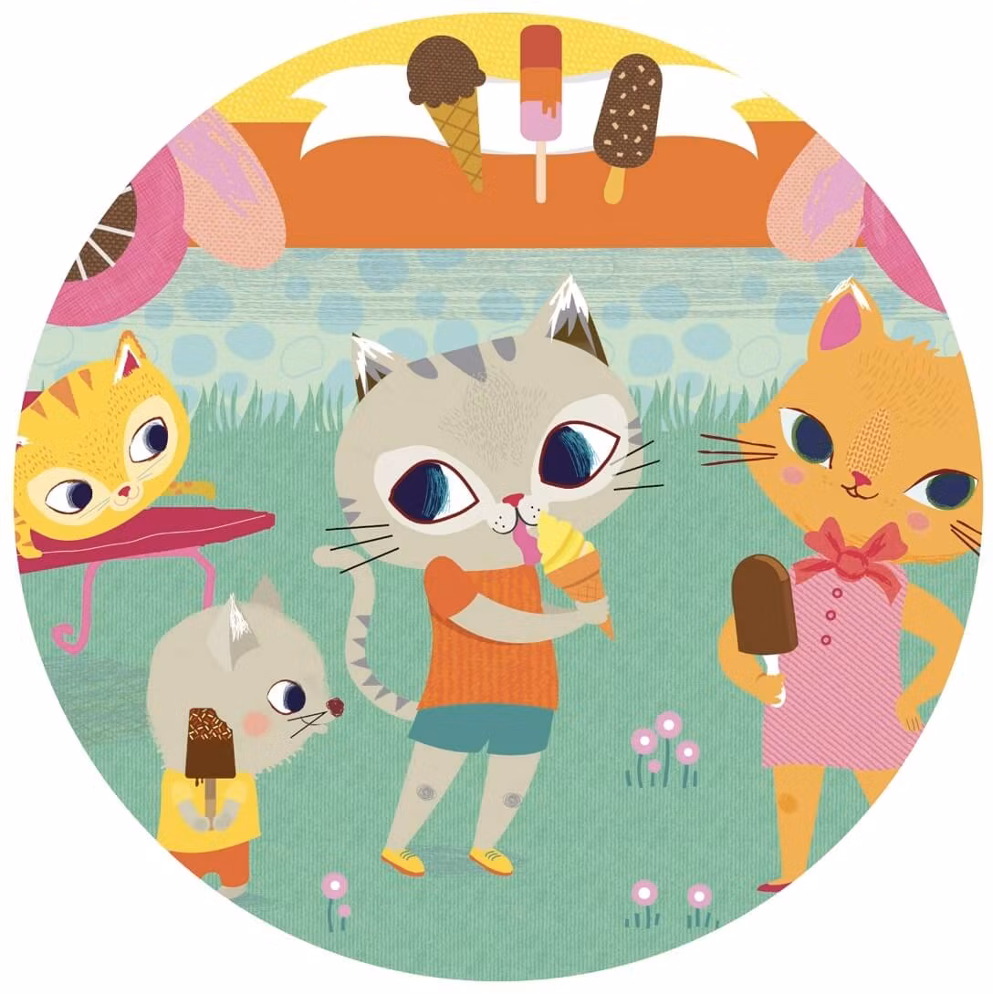 Glassbilen - Pussel (16 bitar) - Rolig förpackning