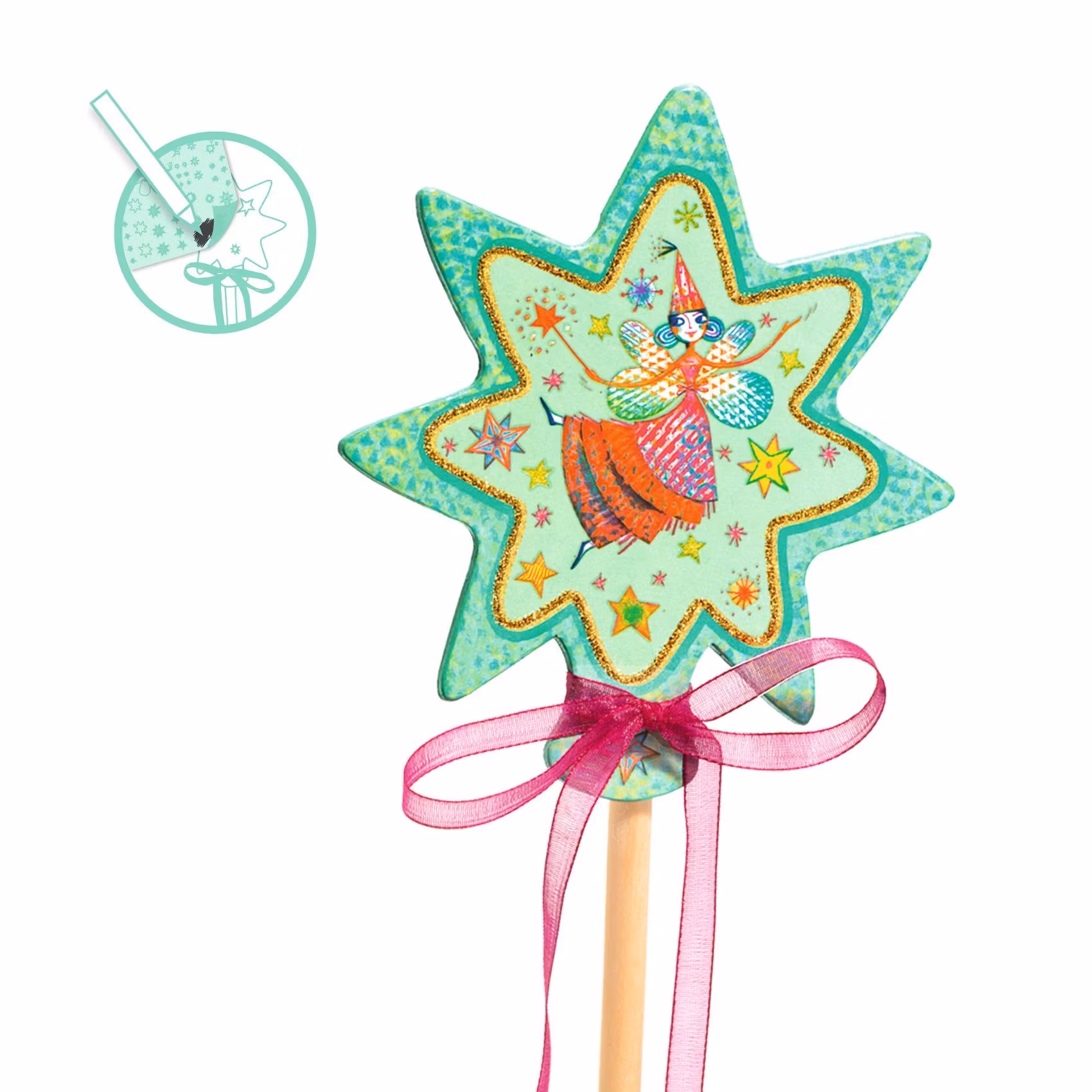 Magiska trollspön - Härligt pyssel från Djeco (4 i förpackningen)