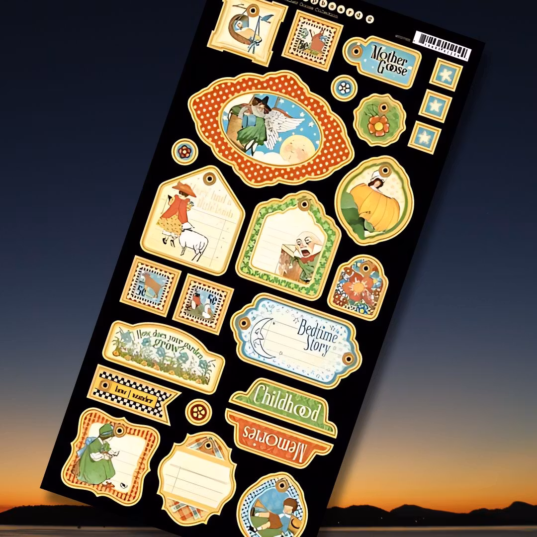 Pappetiketter - Mother Goose