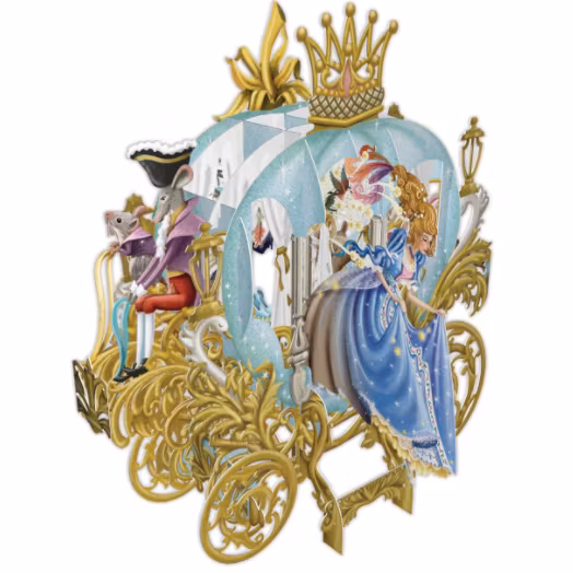 Magiska gratulationskort - Askungen (Fraktfritt)