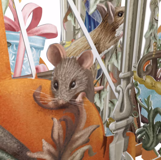 Magiska gratulationskort - Askungen (Fraktfritt)