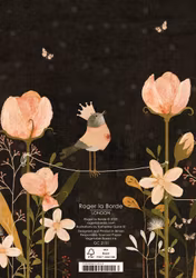 Kort med kuvert - Födelsedagsfågeln - Gulddetaljer (Fraktfritt)