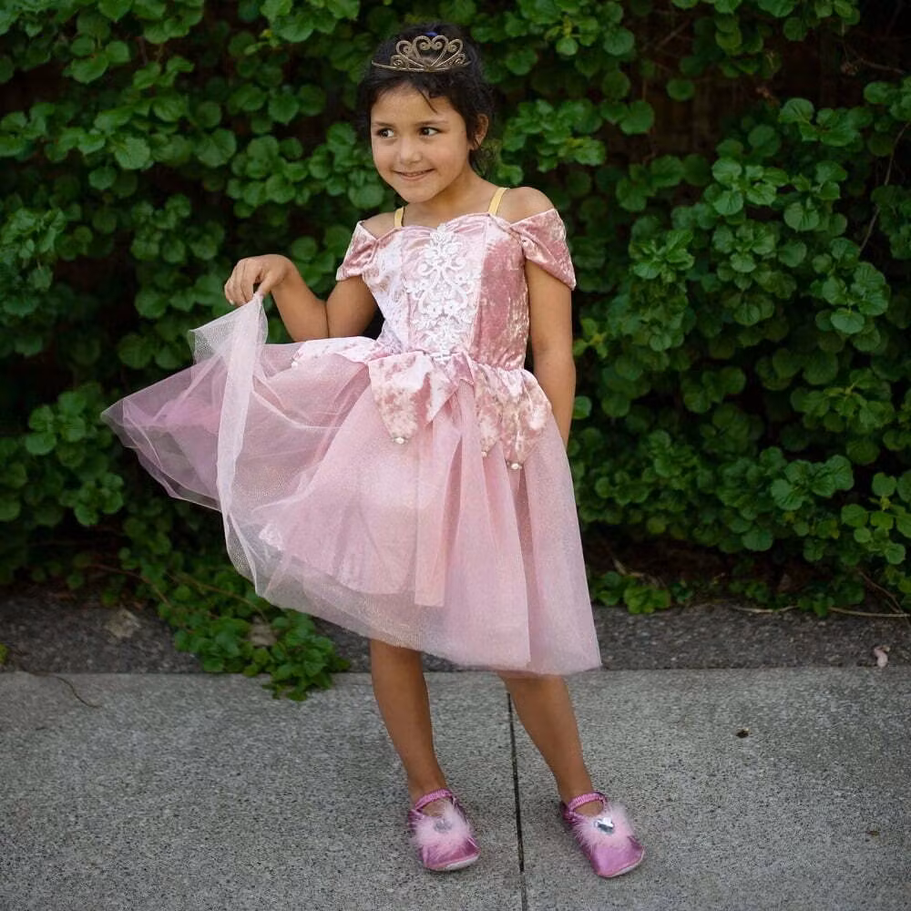 Prinsessklänning - Gammelrosa (4-6 år)