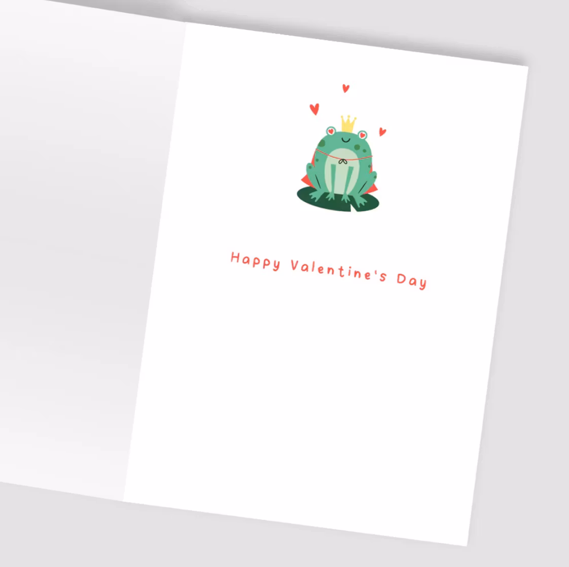 Dubbelt kort med kuvert och tatuering - Grodprinsen (Fraktfritt)