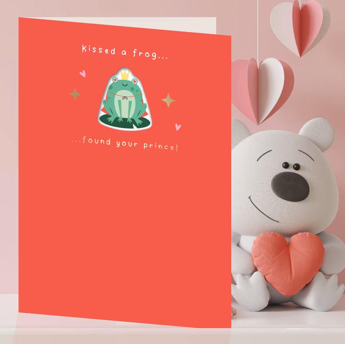 Dubbelt kort med kuvert och tatuering - Grodprinsen (Fraktfritt)