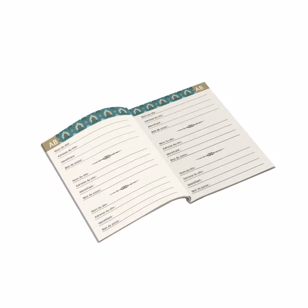 Liten bok för dina koder - Katten på skåpet (A6)