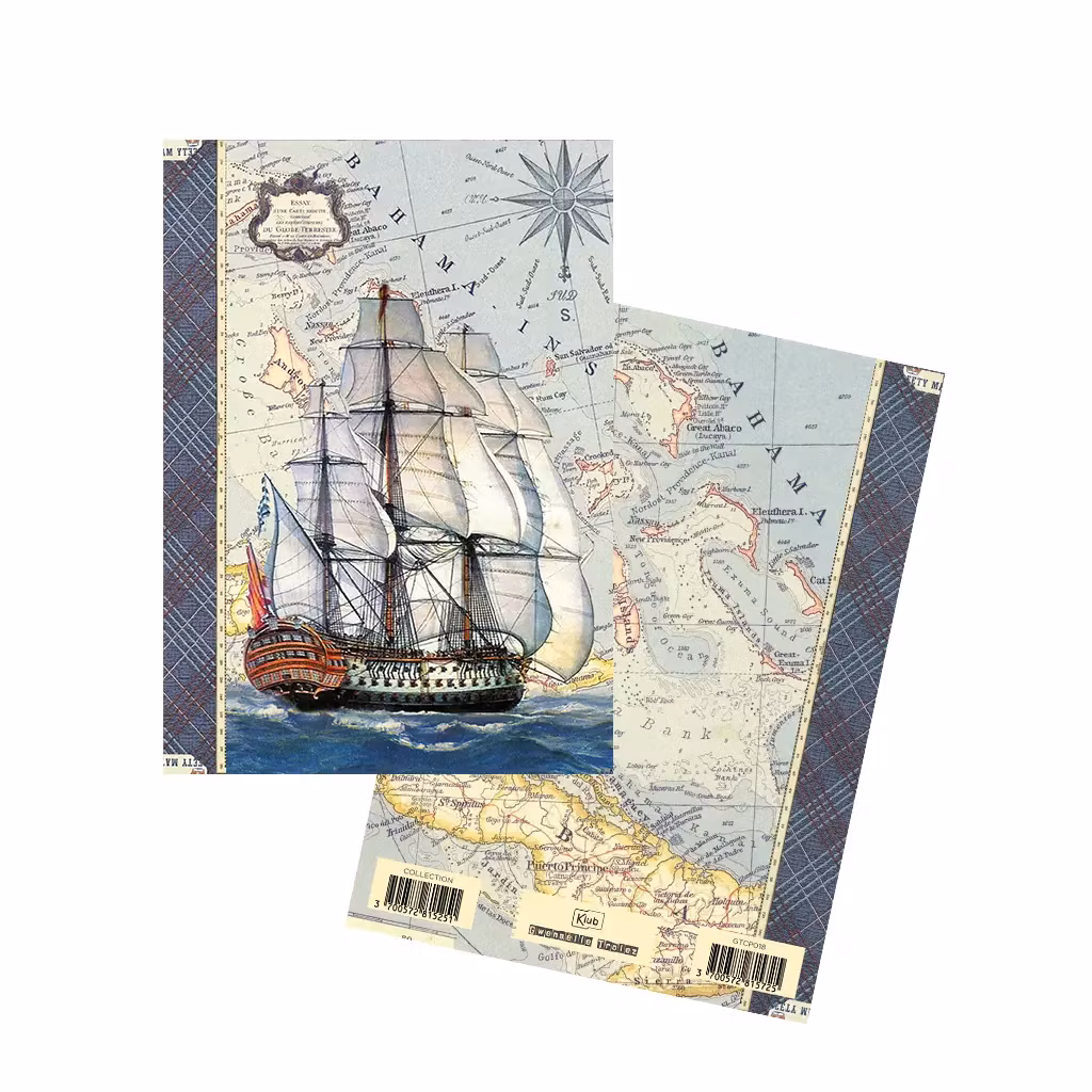 Liten bok för dina koder - Skeppet (A6)